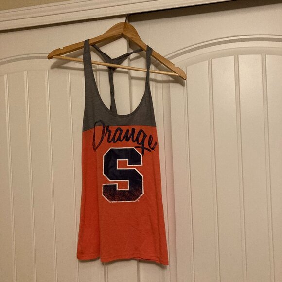 Syracuse Orange Rivalry Threads Women's Tank Top Small 4/6 Twist Back GUC - Picture 1 of 3